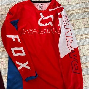 Fox Racing Red and Blue Kids Racing Jersey